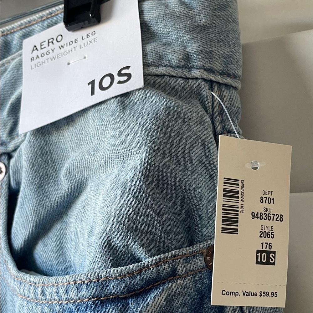 Aeropostale Light Blue Wide Leg Jeans